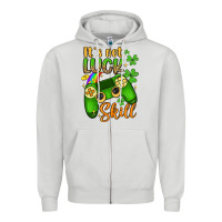 Dove Grey it s not luck skill Zipper Hoodie - Artiststas