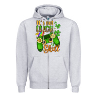 Heather Grey it s not luck skill Zipper Hoodie - Artiststas