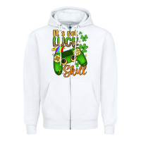 White it s not luck skill Zipper Hoodie - Artiststas