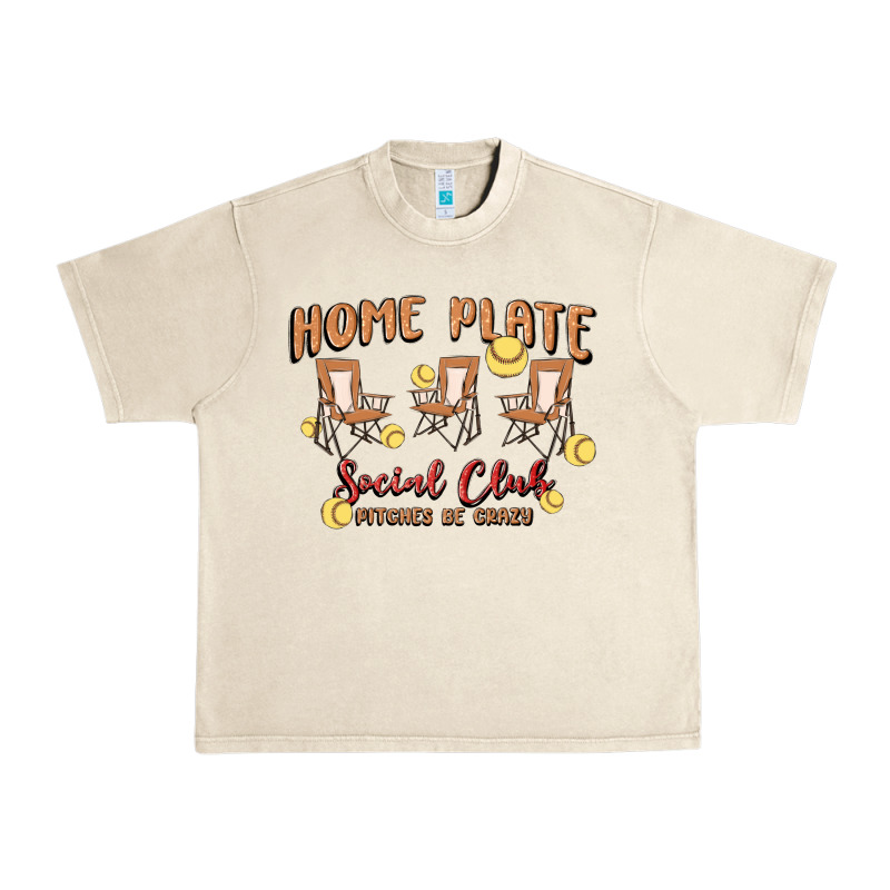 Glitter Softball Urban Heavy Tee by MaliasSmallBusiness | Teevron