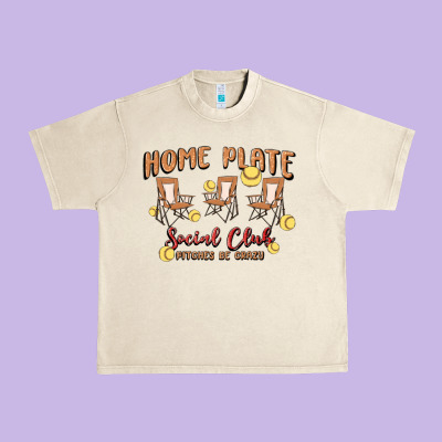 Glitter Softball Urban Heavy Tee Designed By Maliassmallbusiness