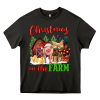 Asphalt christmas on the farm Heavy Core Tee - FaDigitalArtStudio