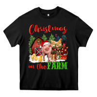 Black christmas on the farm Heavy Core Tee - FaDigitalArtStudio