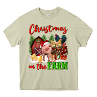 Mossy christmas on the farm Heavy Core Tee - FaDigitalArtStudio