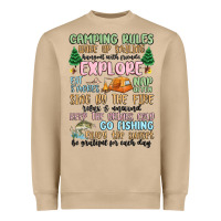Mushroom camping rules Heavyweight Sweatshirt - MaliasSmallBusiness