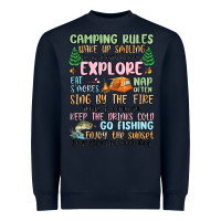 Navy camping rules Heavyweight Sweatshirt - MaliasSmallBusiness