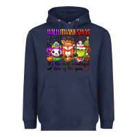 Navy hallothanksmas its the most wonderful time of the Heavyweight Hoodie - texasbilliewilder