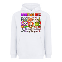 White hallothanksmas its the most wonderful time of the Heavyweight Hoodie - texasbilliewilder