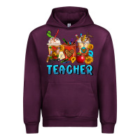 Mauve Wine Teacher Coffee Cups Urban Hoodie - FaDigitalArtStudio