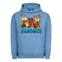 Pigment Pebble Blue Teacher Coffee Cups Urban Hoodie - FaDigitalArtStudio