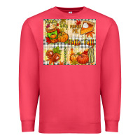Cardinal Hello Fall pumpkins Premium Sweatshirt - NancyCooperArtShop