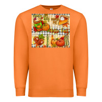 Carrot Hello Fall pumpkins Premium Sweatshirt - NancyCooperArtShop