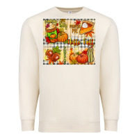 Sandshell Hello Fall pumpkins Premium Sweatshirt - NancyCooperArtShop