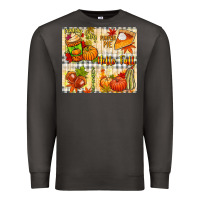 Smoke Hello Fall pumpkins Premium Sweatshirt - NancyCooperArtShop