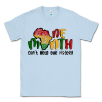 Dusty Blue one month cant hold our history Classic Tee - MaliasSmallBusiness