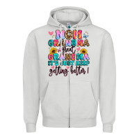 Dove Grey mom grandma great grandma it's just keeps getting Zipper Hoodie - Artiststas
