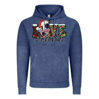 Vintage Denim love Christmas cow Vintage Hoodie - Jasminsmagicworld