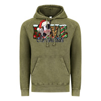 Vintage Olive love Christmas cow Vintage Hoodie - Jasminsmagicworld
