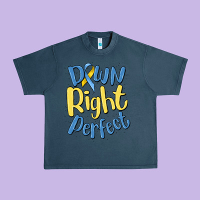 Down Right Perfect Urban Heavy Tee Designed By Maliassmallbusiness