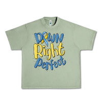 Oil Green down right perfect Urban Heavy Tee - MaliasSmallBusiness