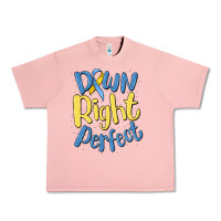 Salmon down right perfect Urban Heavy Tee - MaliasSmallBusiness