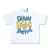 White down right perfect Urban Heavy Tee - MaliasSmallBusiness