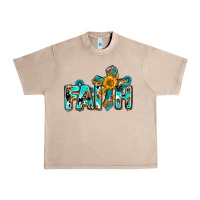 French Oak faith with cross ado Urban Heavy Tee - AdoDesignShop