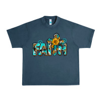 Midnight Navy faith with cross ado Urban Heavy Tee - AdoDesignShop