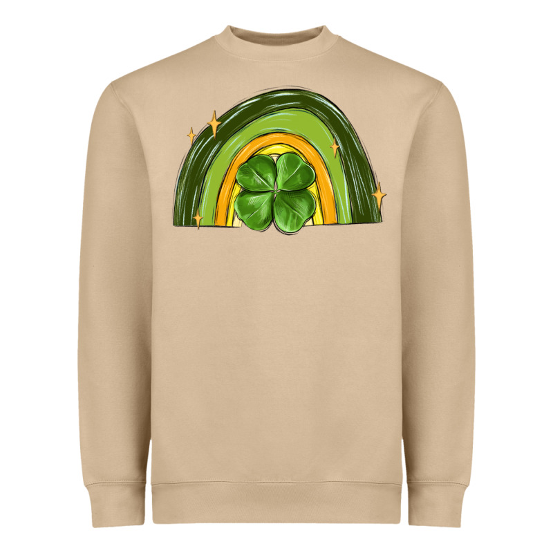 St Patrick S Day Shamrock Rainbow Heavyweight Sweatshirt by MaliasSmallBusiness | Teevron