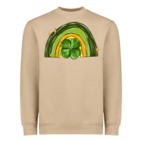Mushroom st patrick s day shamrock rainbow Heavyweight Sweatshirt - MaliasSmallBusiness