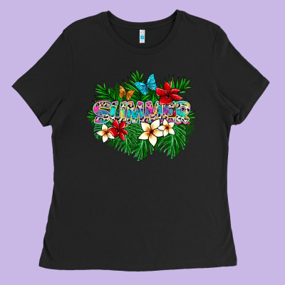 Summer Ladies Tee Designed By Sublimationcraftshop