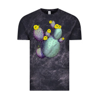 Cloud Black Opunthia Santa Rita Cacti Vintage Tee - LillyAllenDesigns