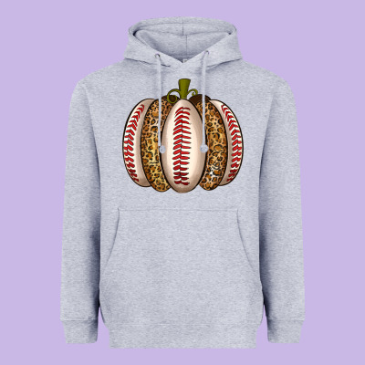 Baseball Pumpkin Heavyweight Hoodie Designed By Texasbilliewilder
