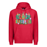 Cardinal Happy Easter with plate letters Easter Day Premium Hoodie - HowdyJamesFarm