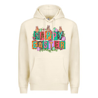 Tofu Happy Easter with plate letters Easter Day Premium Hoodie - HowdyJamesFarm
