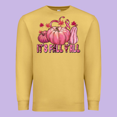 Its Fall Yall Premium Sweatshirt Designed By Texasbilliewilder