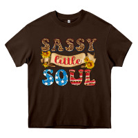 Chocolate Brown sassy little soul Heavy Core Tee - HRA Design Shop