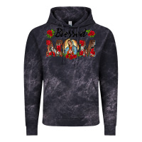 Cloud Black blessed mom lady of guadalupe Vintage Hoodie - BarkalooDesign