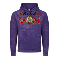 Cloud Purple blessed mom lady of guadalupe Vintage Hoodie - BarkalooDesign