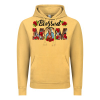 Vintage Mustard blessed mom lady of guadalupe Vintage Hoodie - BarkalooDesign