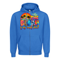 True Royal the beach is my happy place Zipper Hoodie - Artiststas