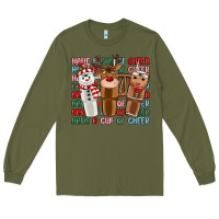 Army Green have a cup of cheer Long Sleeve Tee - MaliasSmallBusiness