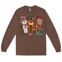 Chestnut have a cup of cheer Long Sleeve Tee - MaliasSmallBusiness