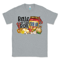 Heather Grey belle of the boil crab oil Classic Tee - MaliasSmallBusiness