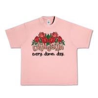 Salmon chingona every damn day Urban Heavy Tee - MaliasSmallBusiness