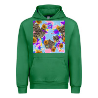 Emerald stars and sunflowers seamless pattern Urban Hoodie - FaDigitalArtStudio