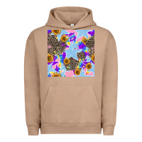 Pigment Burro stars and sunflowers seamless pattern Urban Hoodie - FaDigitalArtStudio