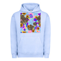 Pigment Grape Ice stars and sunflowers seamless pattern Urban Hoodie - FaDigitalArtStudio