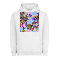 Pigment Lunar Rock stars and sunflowers seamless pattern Urban Hoodie - FaDigitalArtStudio