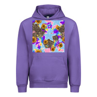 Tulip stars and sunflowers seamless pattern Urban Hoodie - FaDigitalArtStudio